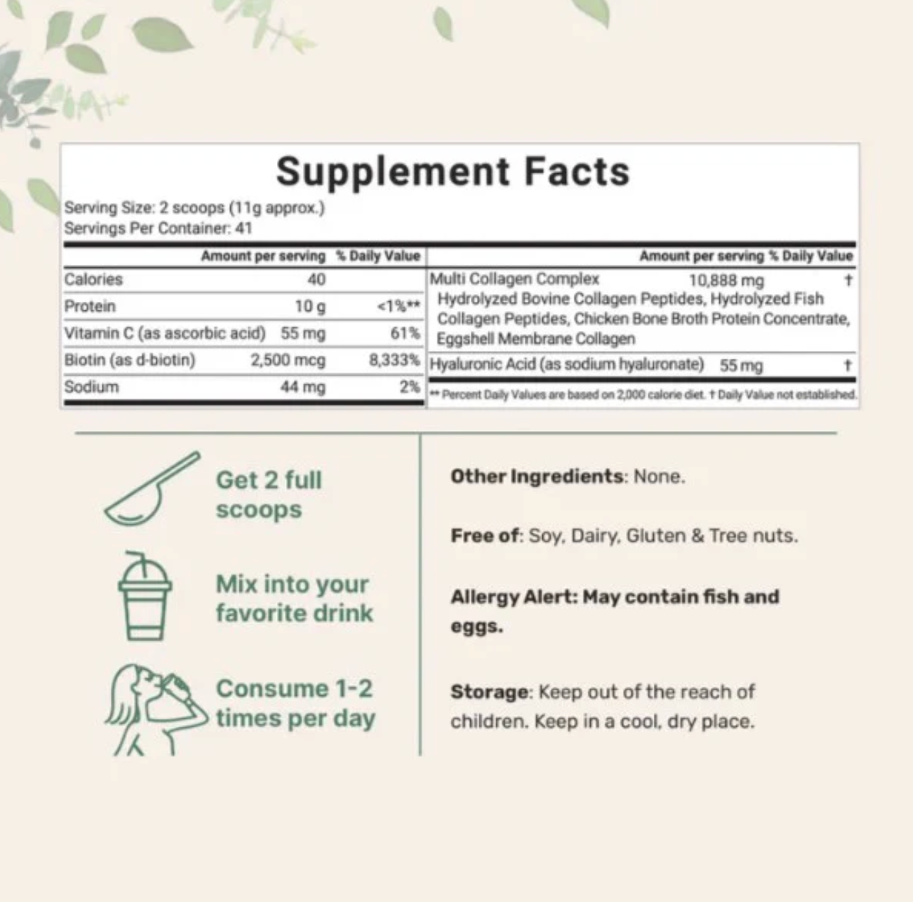 Multi Collagen Peptide powder